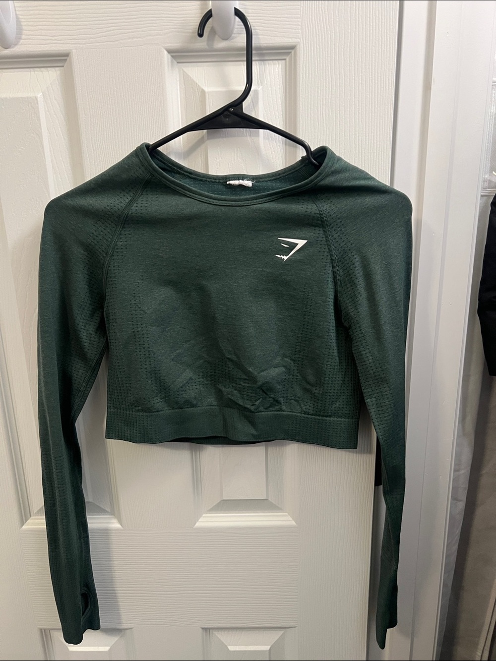 Gymshark Dark Green Marl Vital Long Sleeve